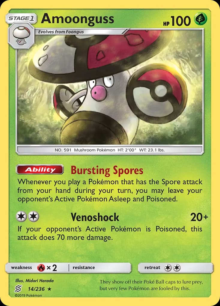 Amoonguss — Unified Minds 14 Pokémon card