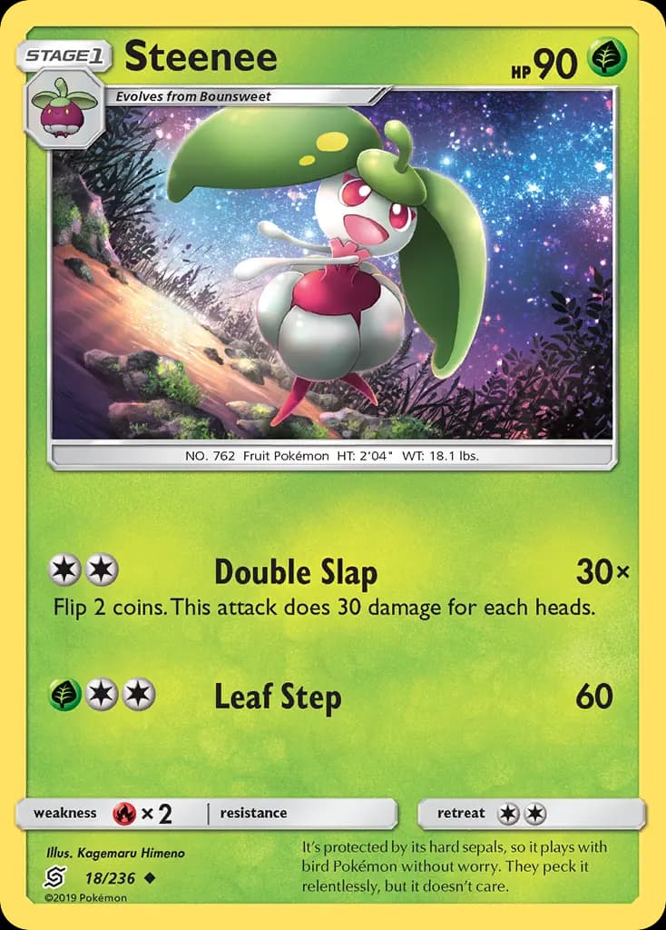 Steenee — Unified Minds 18 Pokémon card
