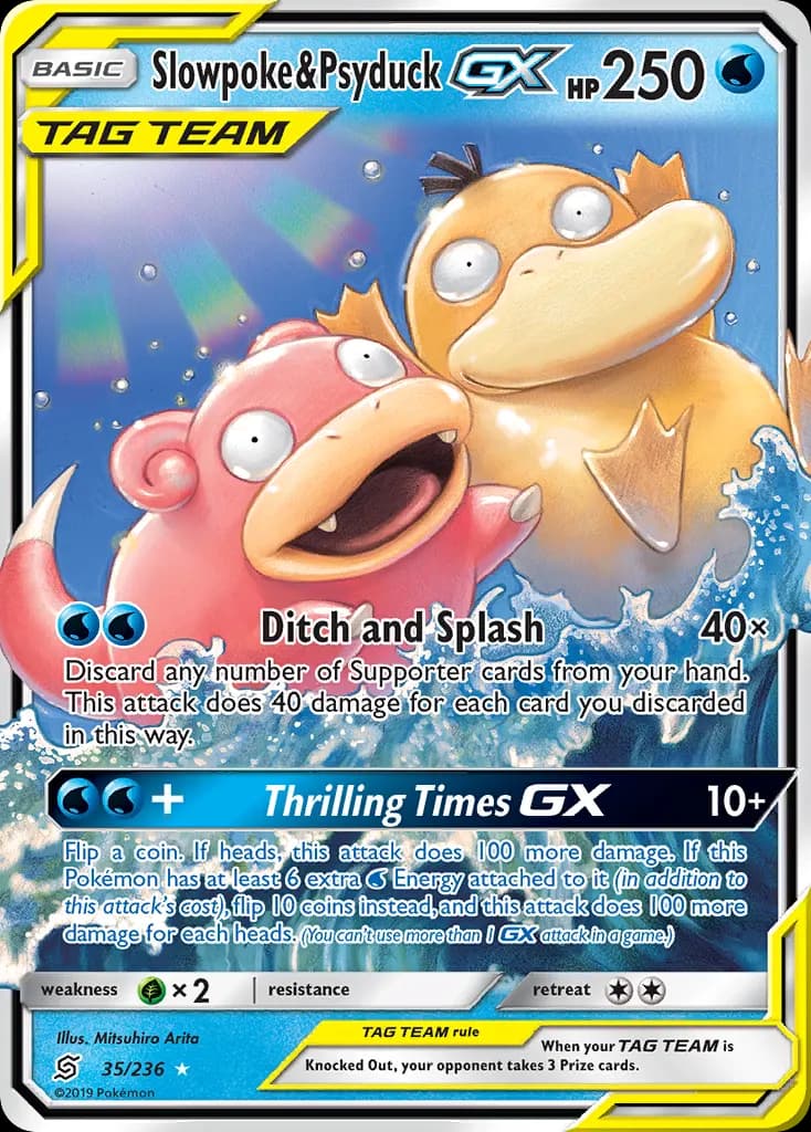 Slowpoke & Psyduck-GX — Unified Minds PSA 10 price guide
