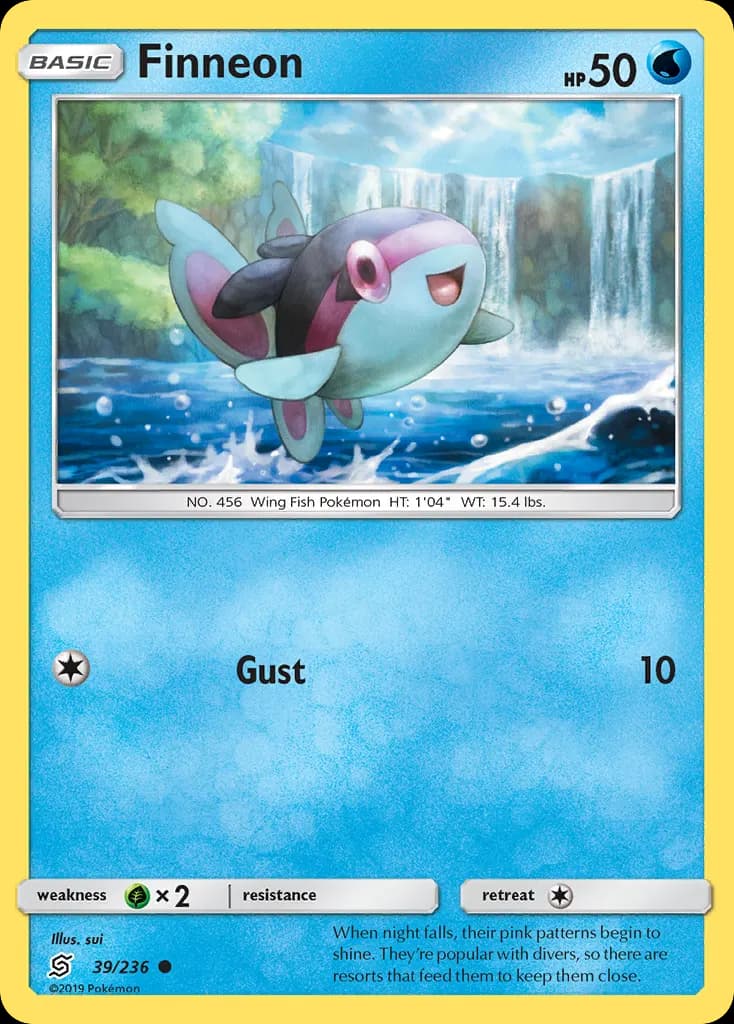 Finneon — Unified Minds 39 Pokémon card
