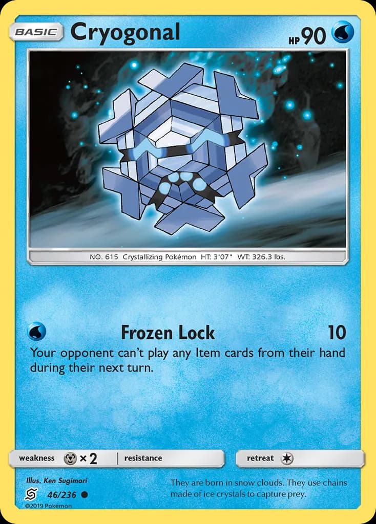 Cryogonal — Unified Minds 46 Pokémon card