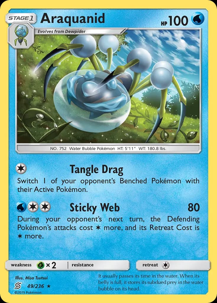 Araquanid — Unified Minds 49 Pokémon card