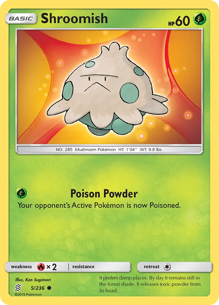 Shroomish — Unified Minds 5 Pokémon card