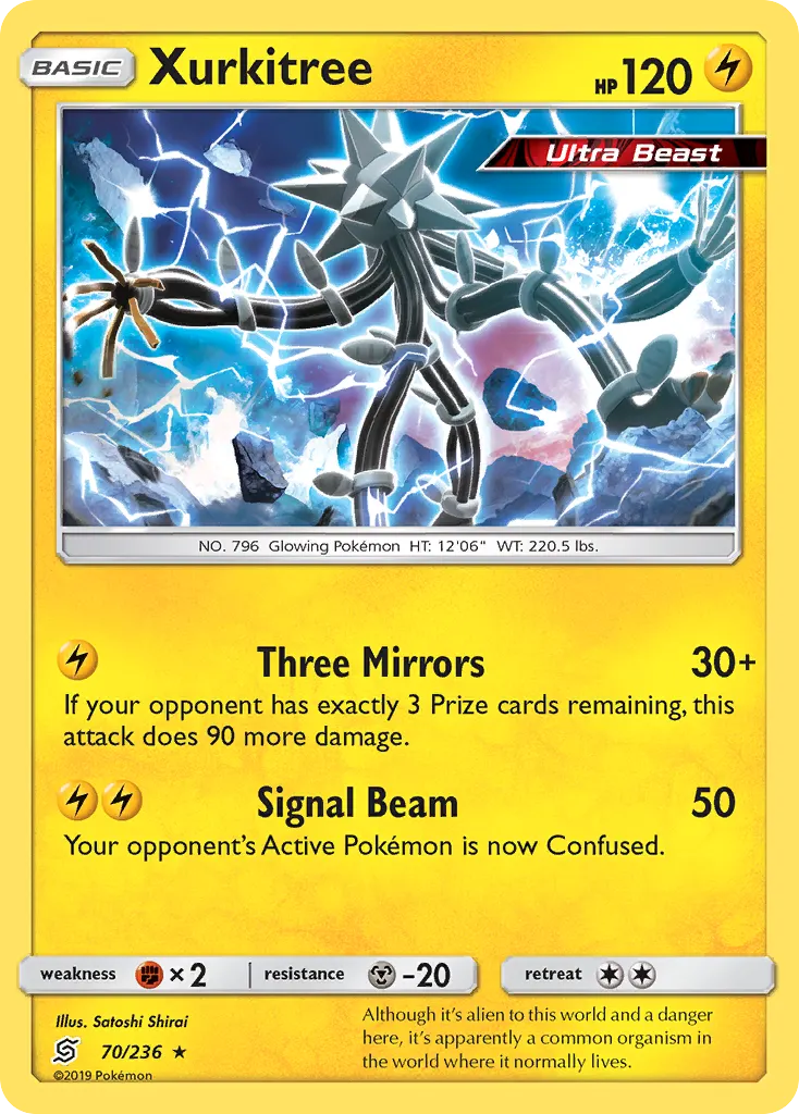 Xurkitree — Unified Minds 70 Pokémon card