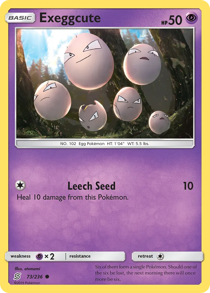 Exeggcute — Unified Minds 73 Pokémon card