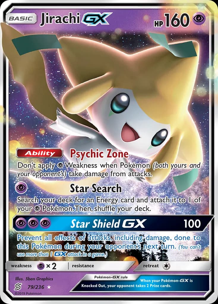 Jirachi-GX — Unified Minds 79 Pokémon card
