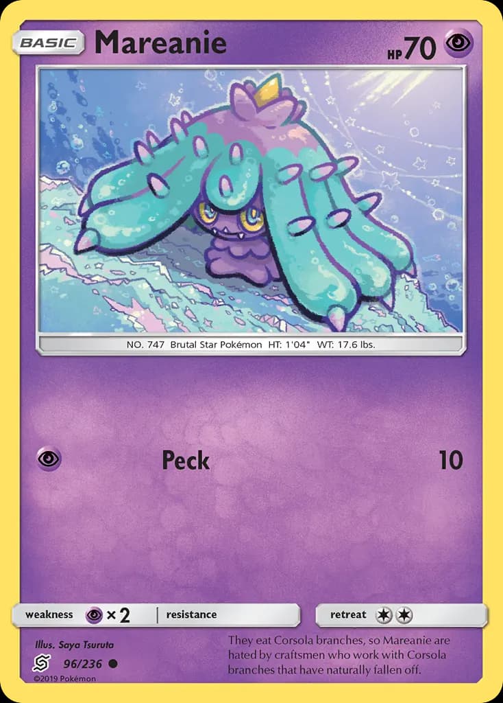 Mareanie — Unified Minds 96 Pokémon card