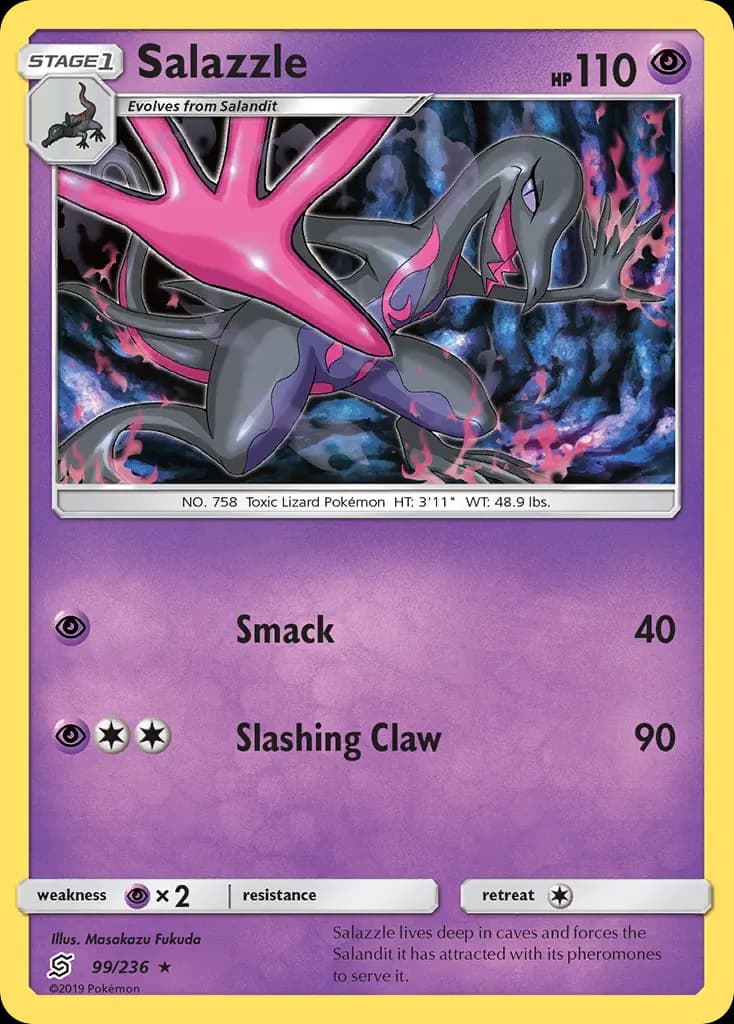 Salazzle — Unified Minds 99 Pokémon card