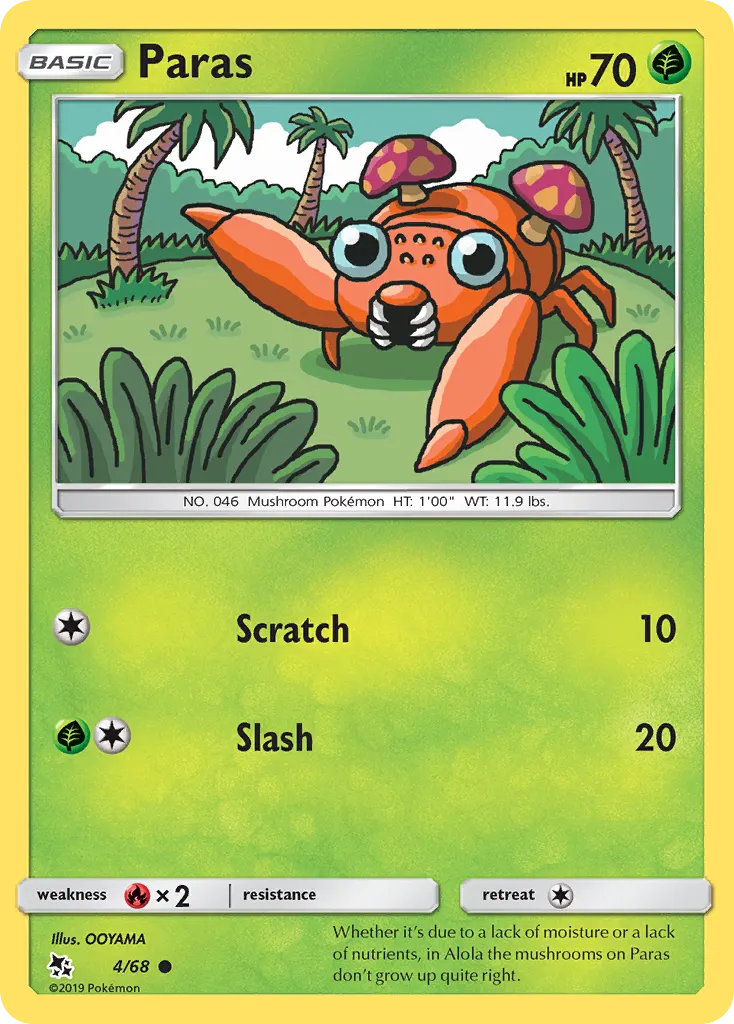 Paras — Destinées Occultes 4 French Pokémon card