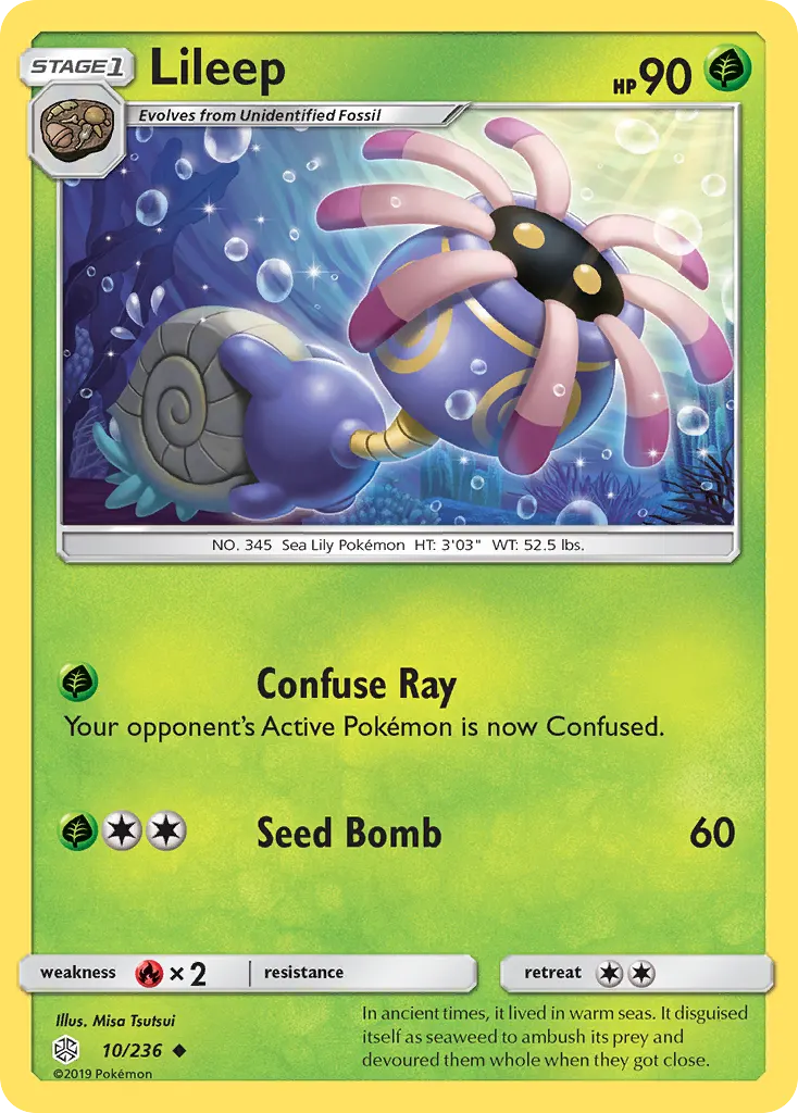 Lileep — Cosmic Eclipse 10 Pokémon card