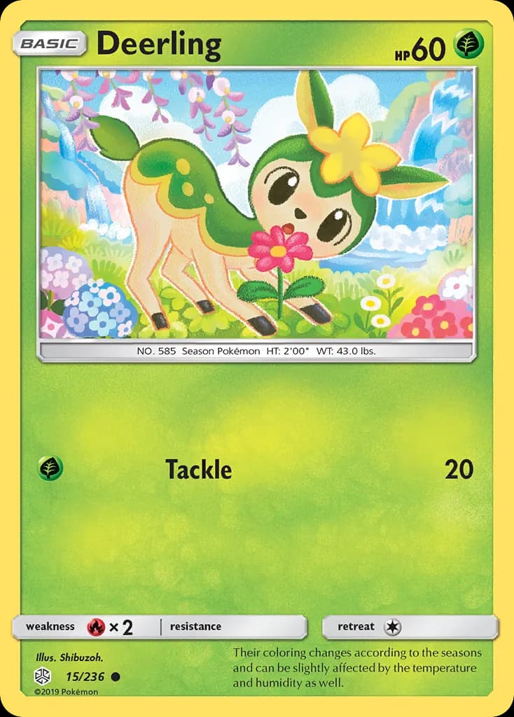 Deerling — Cosmic Eclipse 15 Pokémon card