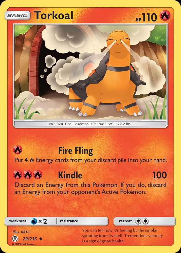 Torkoal — Cosmic Eclipse 29 Pokémon card
