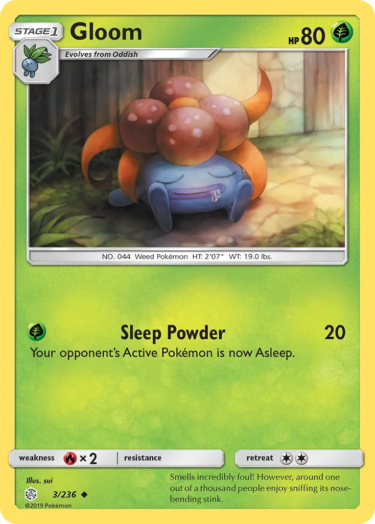 Gloom — Cosmic Eclipse 3 Pokémon card