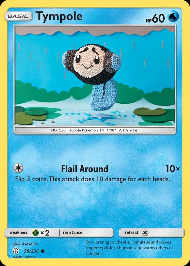 Tympole — Cosmic Eclipse 58 Pokémon card