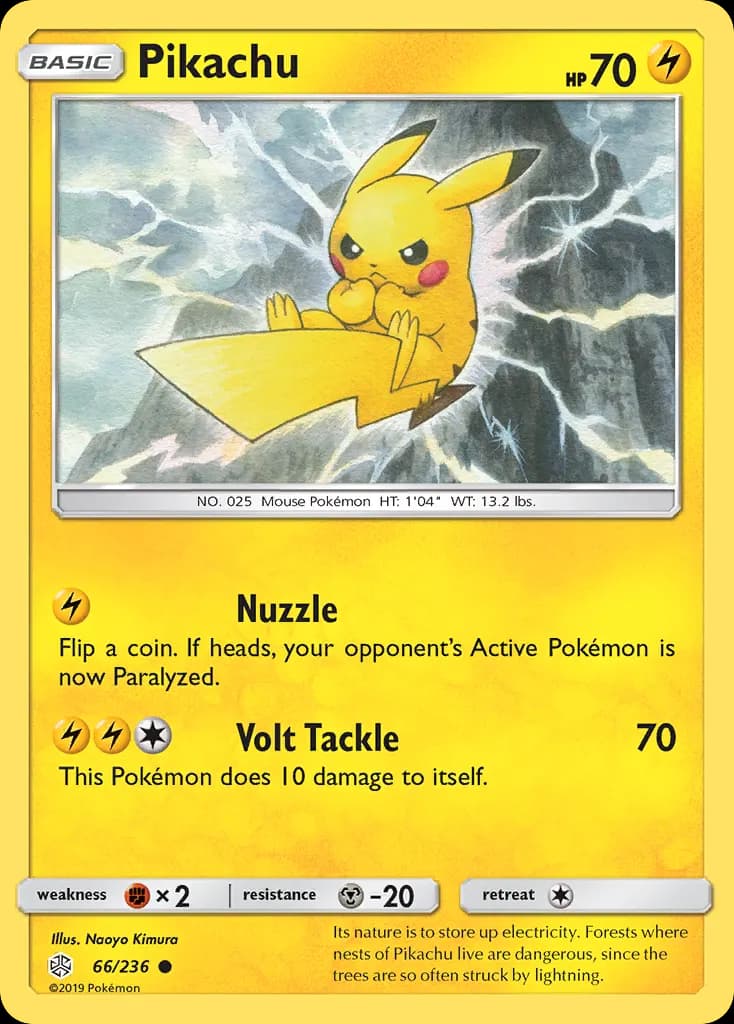 Pikachu — Cosmic Eclipse 66 Pokémon card
