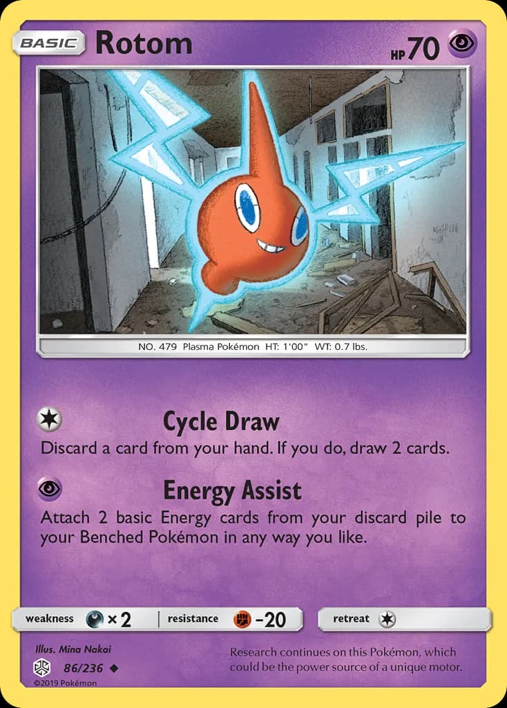 Rotom — Cosmic Eclipse 86 Pokémon card