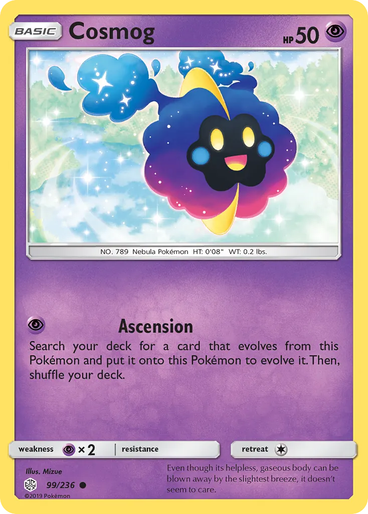 Cosmog — Cosmic Eclipse 99 Pokémon card