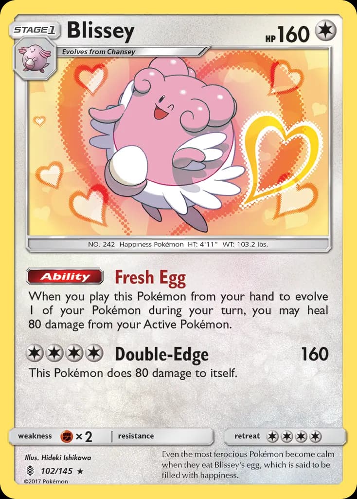 Blissey — Guardians Rising 102 Pokémon card