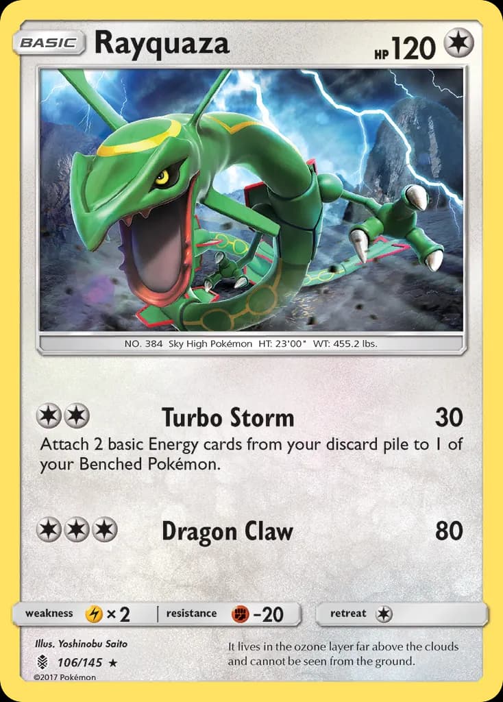 Rayquaza — Guardians Rising 106 Pokémon card