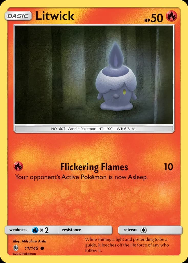 Litwick — Guardians Rising 11 Pokémon card