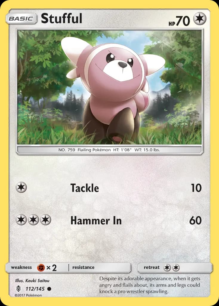 Stufful — Guardians Rising 112 Pokémon card