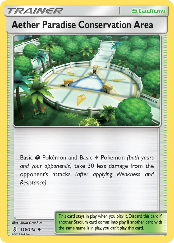 Aether Paradise Conservation Area — Guardians Rising 116 Pokémon card