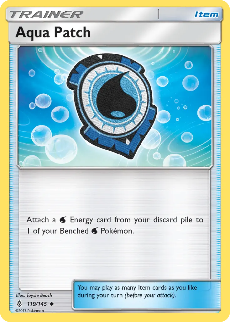 Aqua Patch — Guardians Rising 119 Pokémon card