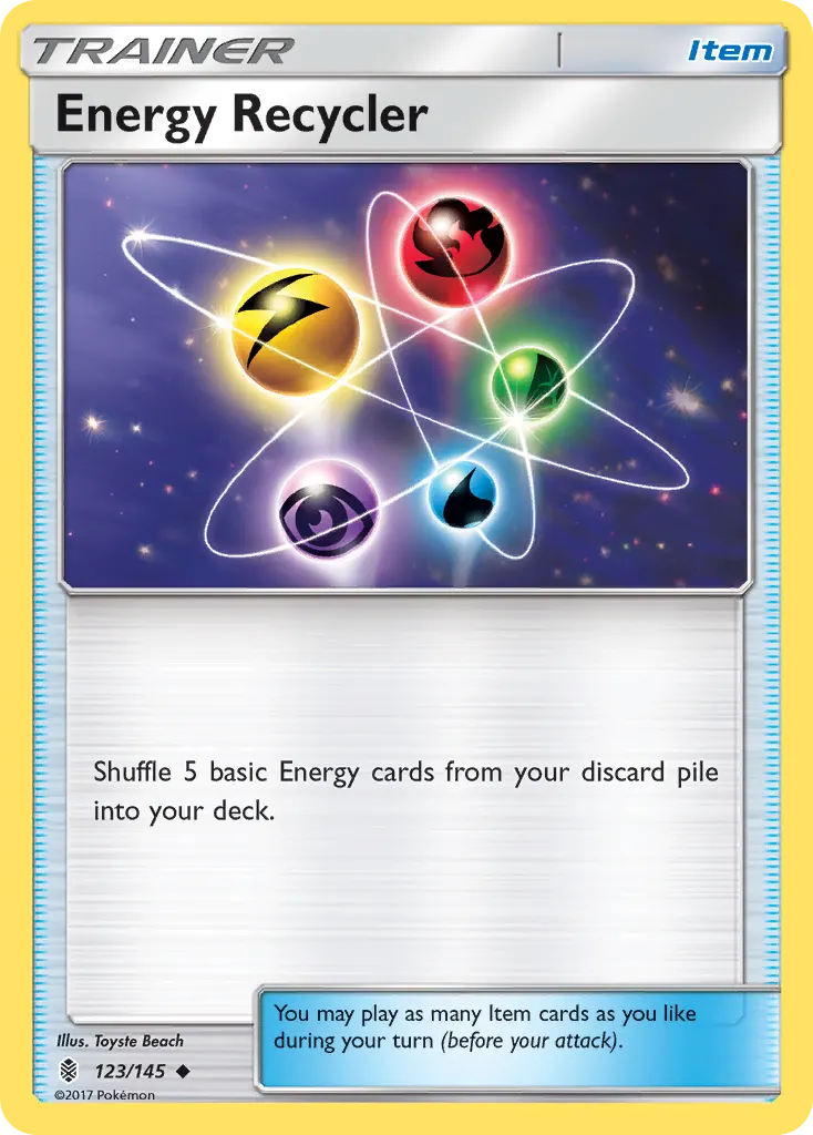 Energy Recycler — Guardians Rising 123 Pokémon card