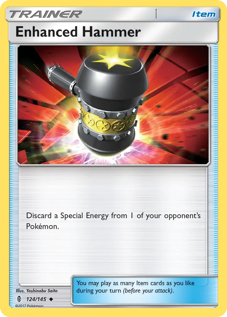 Enhanced Hammer — Guardians Rising 124 Pokémon card
