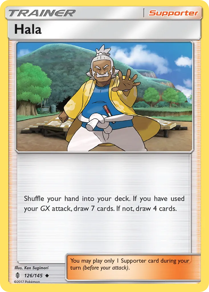 Hala — Guardians Rising 126 Pokémon card