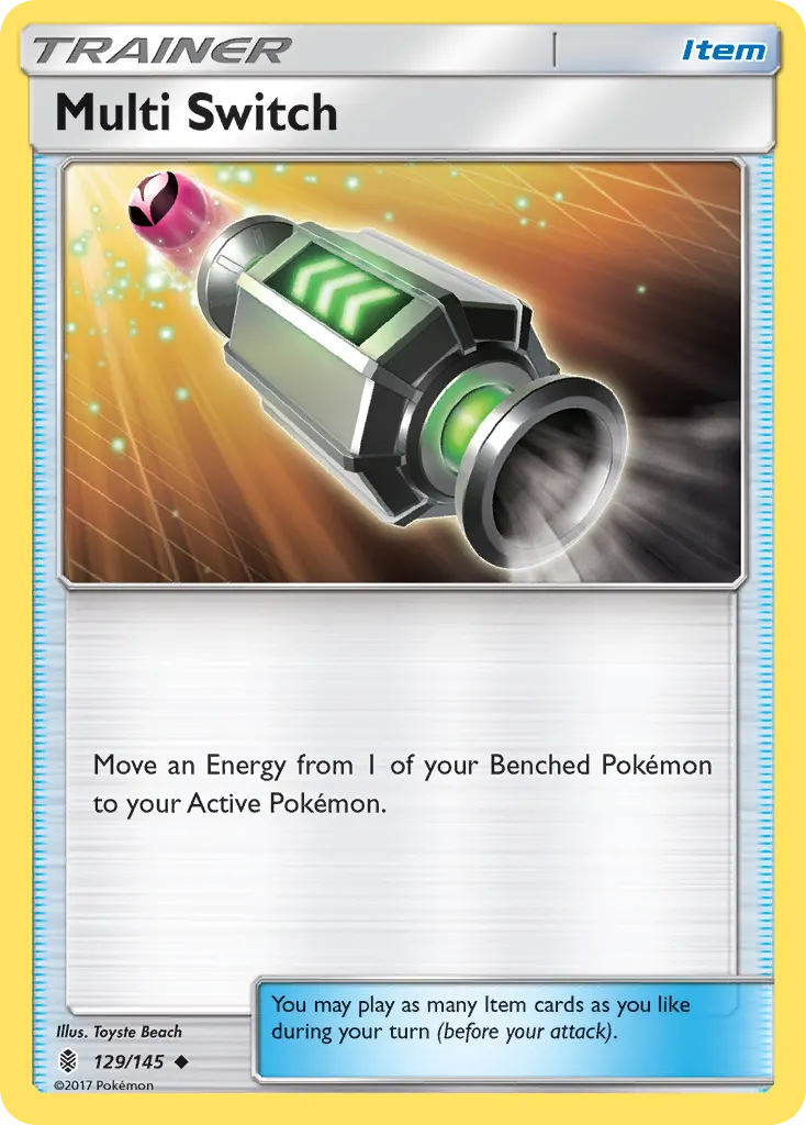 Multi Switch — Guardians Rising 129 Pokémon card