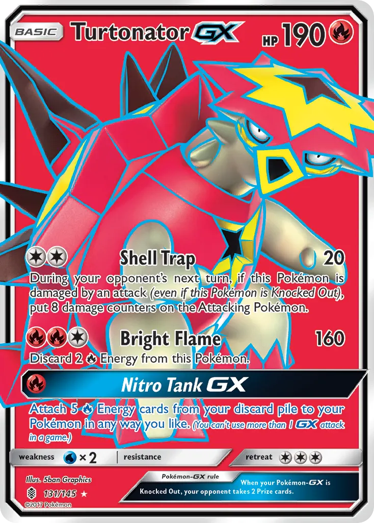 Turtonator-GX — Guardians Rising 131 Pokémon card