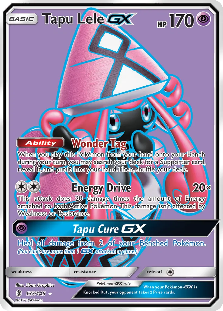 Tapu Lele-GX — Guardians Rising 137 Pokémon card
