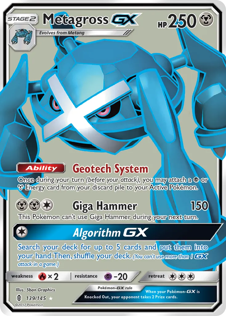 Metagross-GX — Guardians Rising PSA 10 price guide