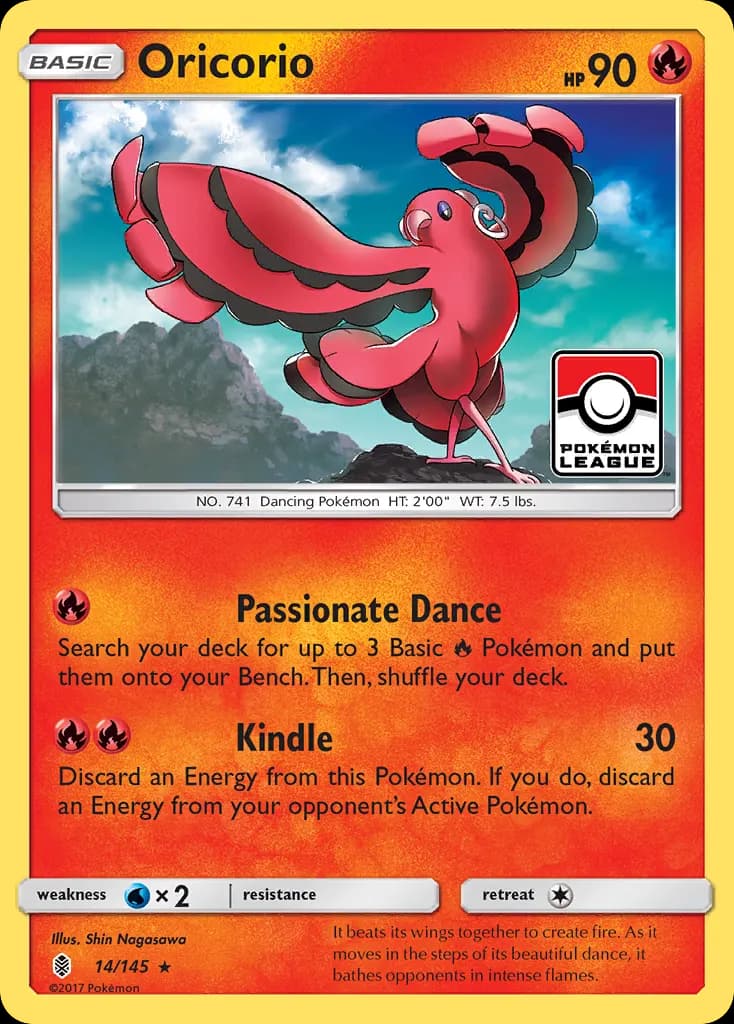 Oricorio — Guardians Rising 14 Pokémon card