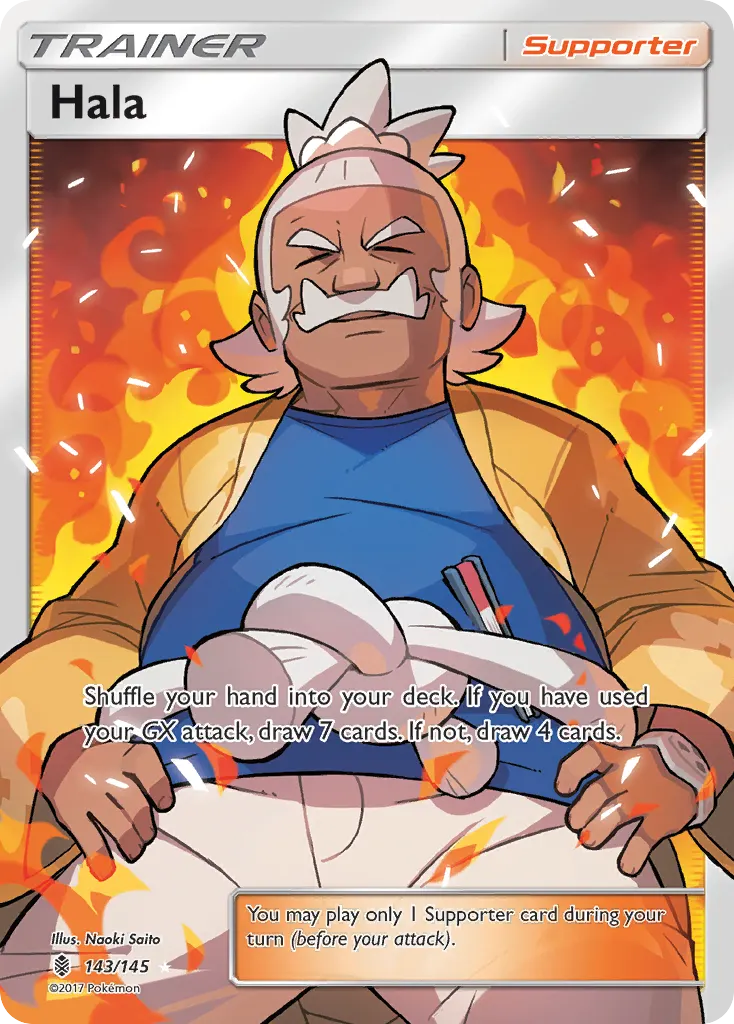 Hala — Guardians Rising 143 Pokémon card