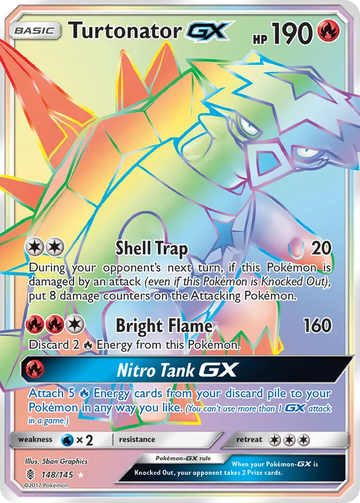 Turtonator-GX — Guardians Rising 148 Pokémon card