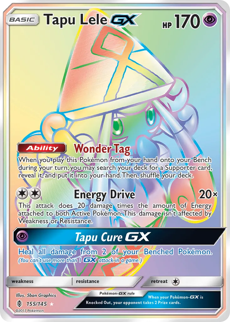 Tapu Lele-GX — Guardians Rising 155 Pokémon card