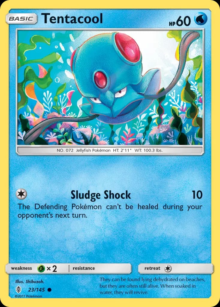 Tentacool — Guardians Rising 23 Pokémon card