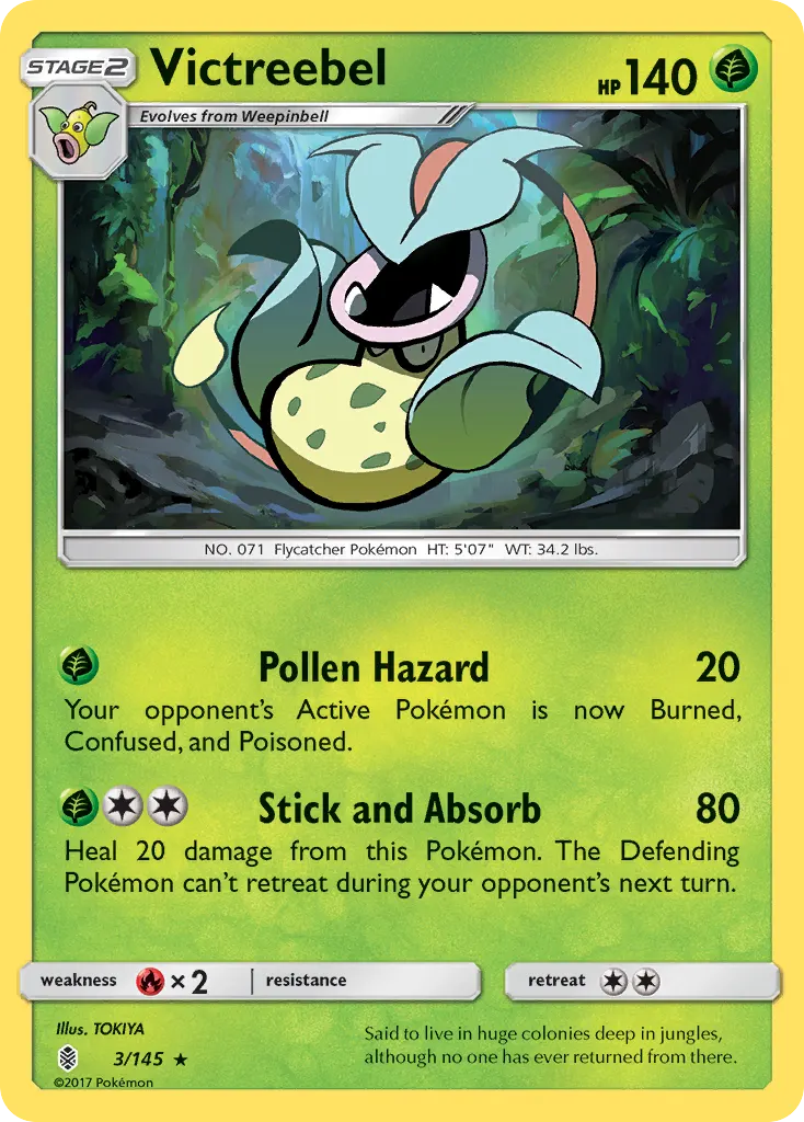 Victreebel — Guardians Rising 3 Pokémon card