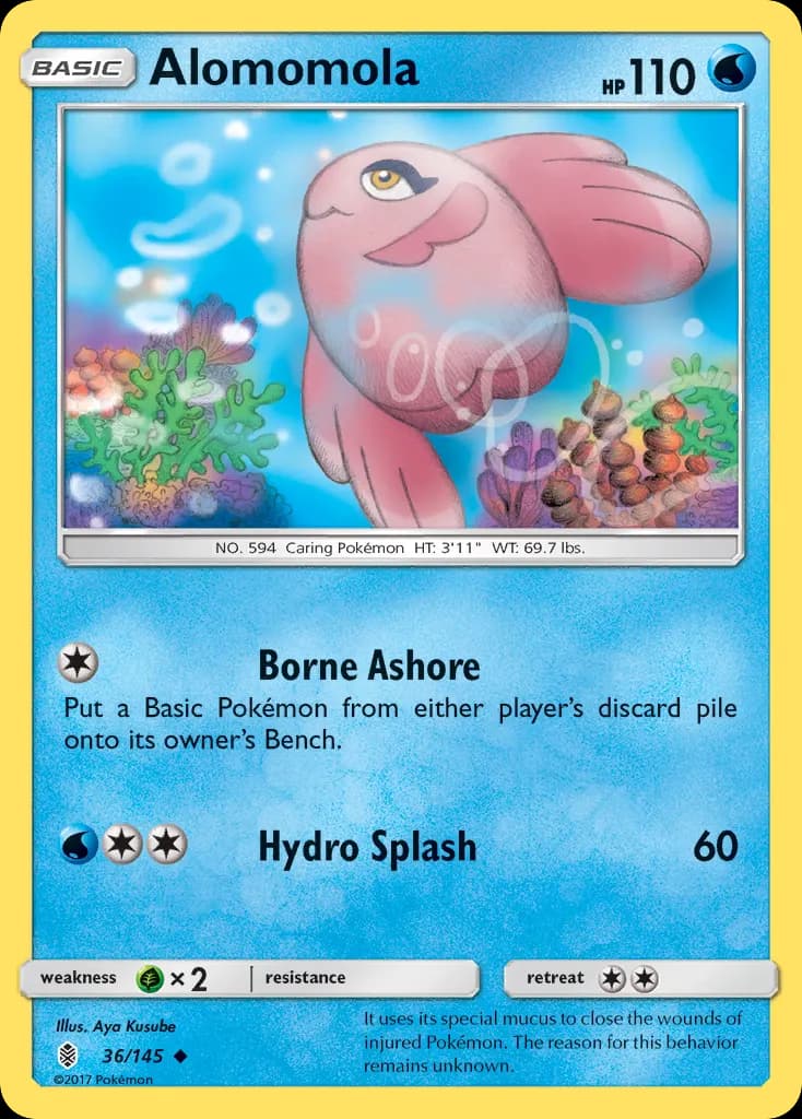 Alomomola — Guardians Rising 36 Pokémon card