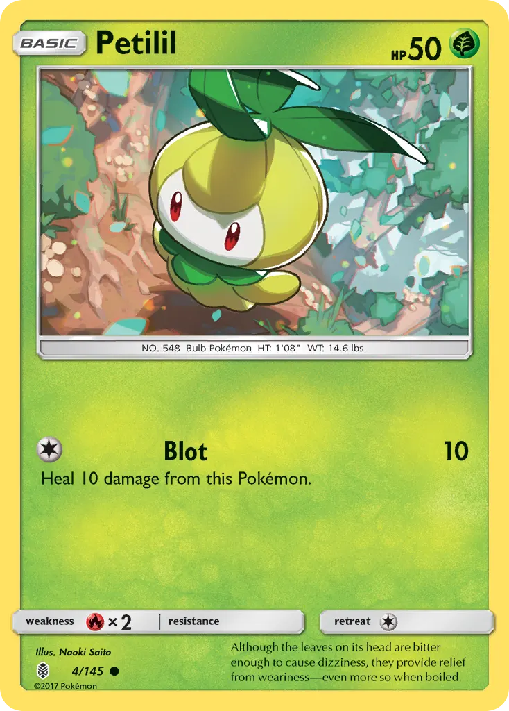 Petilil — Guardians Rising 4 Pokémon card