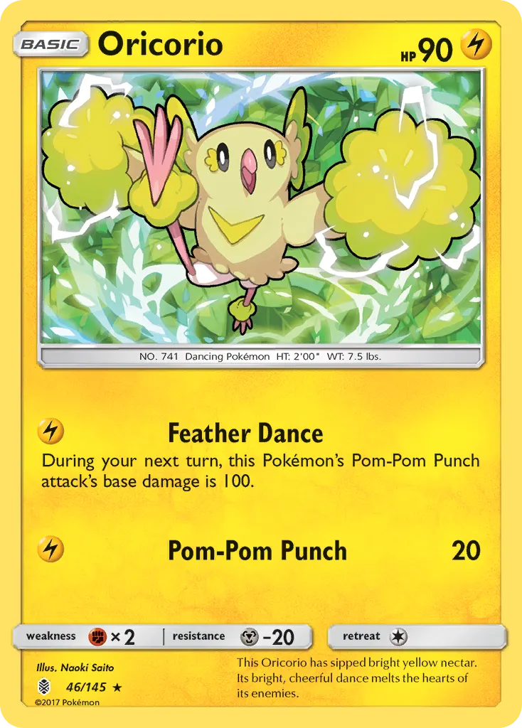 Oricorio — Guardians Rising 46 Pokémon card