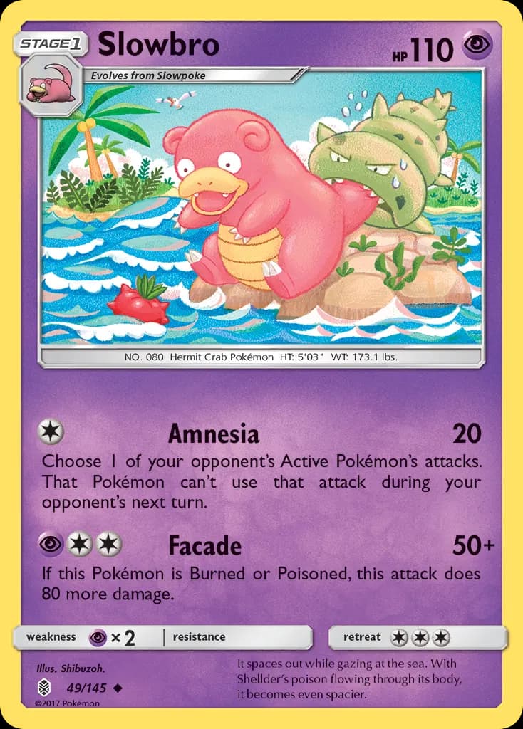 Slowbro — Guardians Rising 49 Pokémon card
