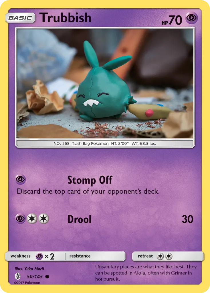 Trubbish — Guardians Rising 50 Pokémon card