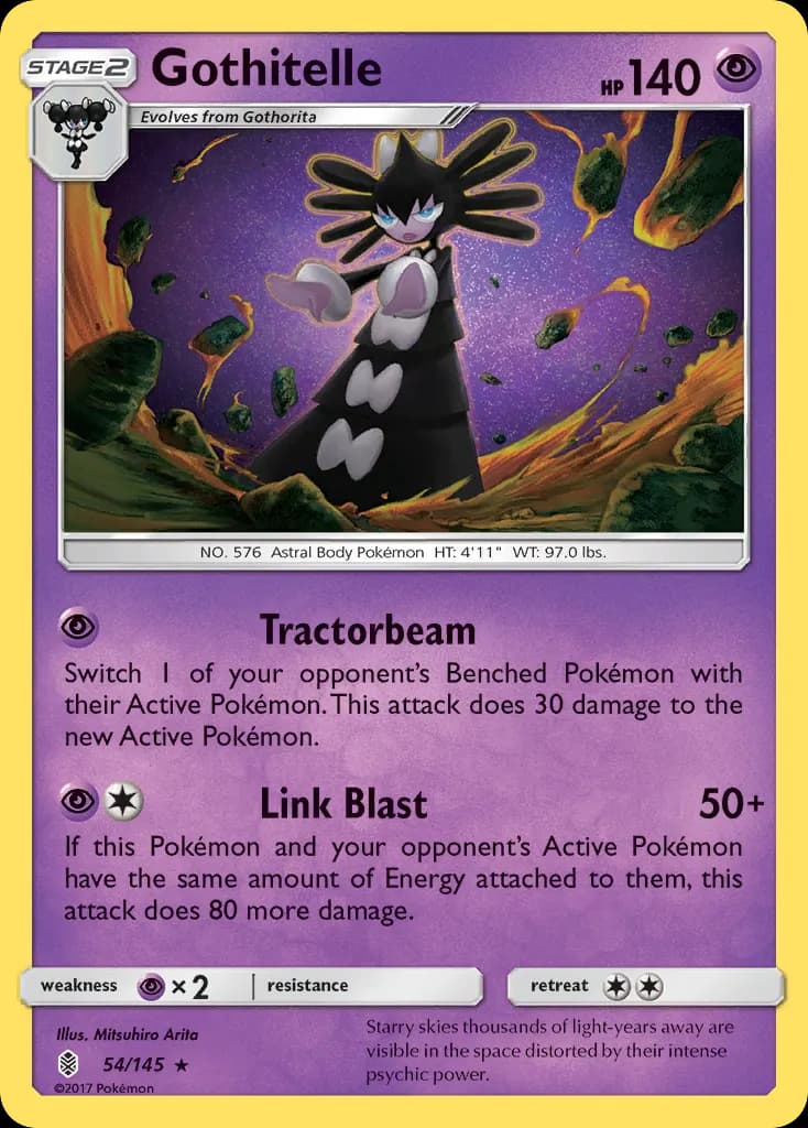 Gothitelle — Guardians Rising 54 Pokémon card