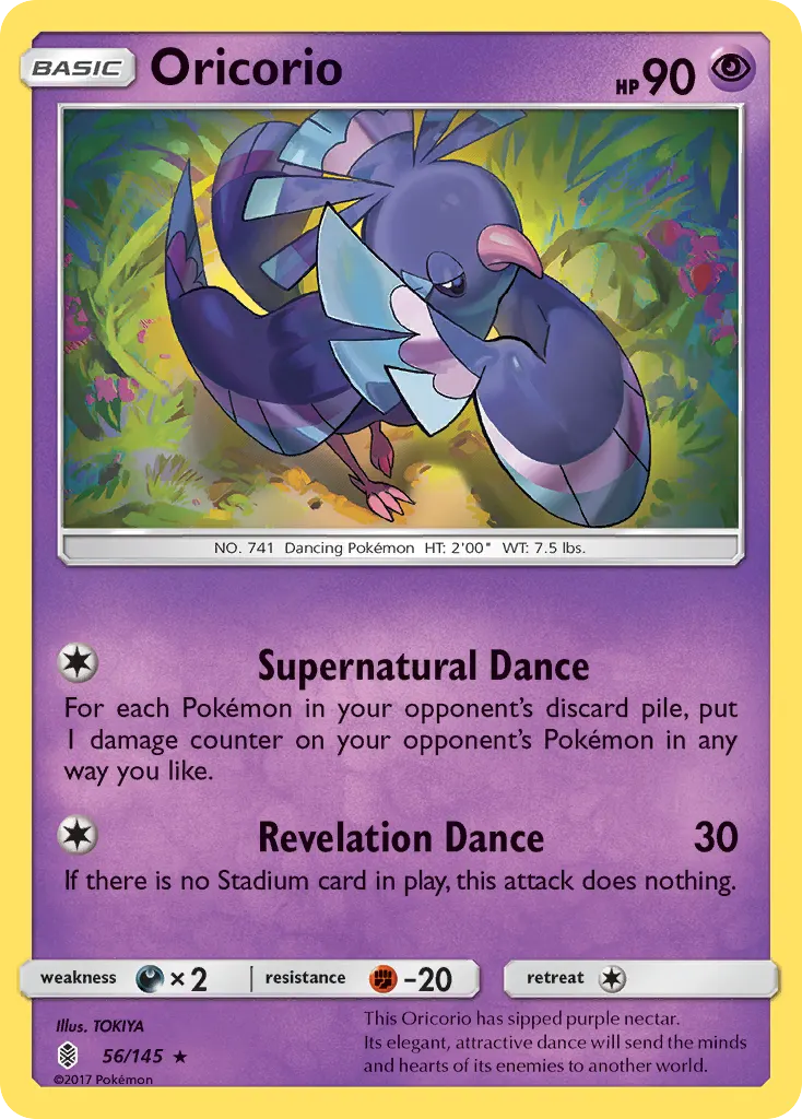 Oricorio — Guardians Rising 56 Pokémon card