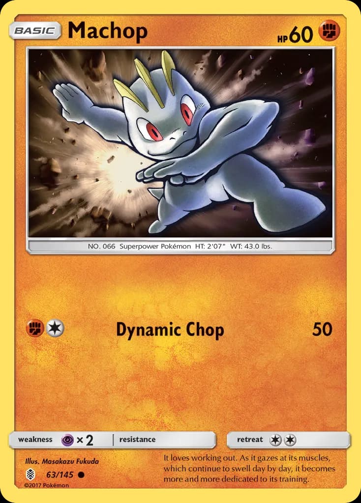 Machop — Guardians Rising 63 Pokémon card