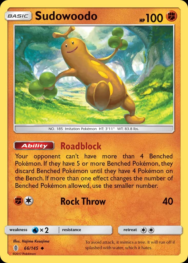Sudowoodo — Guardians Rising 66 Pokémon card