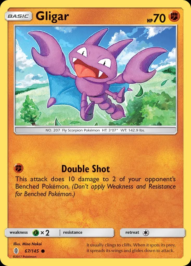 Gligar — Guardians Rising 67 Pokémon card